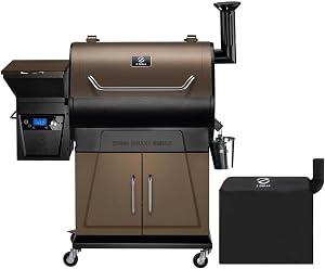 Z GRILLS 2025 Electric Pellet Grill & Smoker, 700 sq in Cooking Area, Dual-Wall Insula