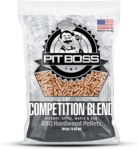 Pit Boss 100% All Natural BBQ Hardwood Pellets for Cooking, Grilling, and Smoking | 20 lbs