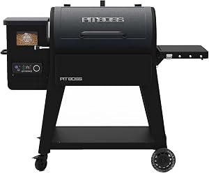 PIT BOSS 850 Navigator Series WiFi & Bluetooth Wood Pellet Grill & Smoker, Flame B