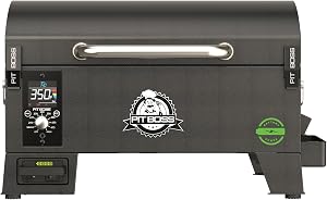 PIT BOSS 150 Battery Powered Wood Pellet Grill & Smoker with Flame Broiler 256-Sq. In.