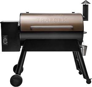 Traeger Grills Pro 34 Electric Wood Pellet Grill and Smoker, Bronze, 884 Square Inches Coo
